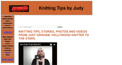 Desktop Screenshot of knittingtipsbyjudy.com